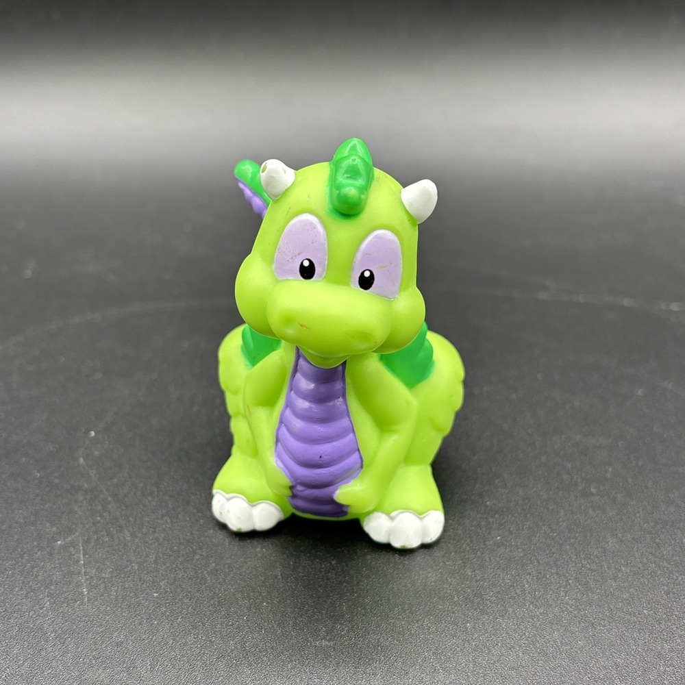 Fisher Price Little People GREEN & PURPLE CASTLE DRAGON Lil Kingdom for KNIGHT